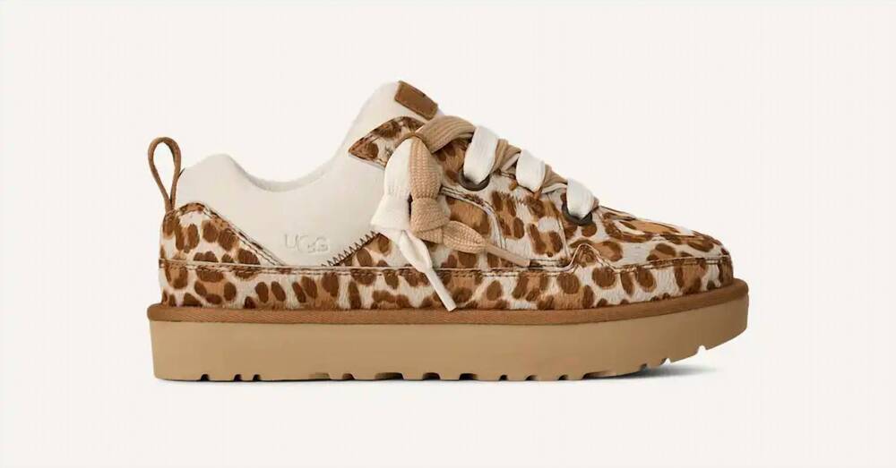 NEW UGG women's lo lowmel plains sneaker in felicity leopard jasmine